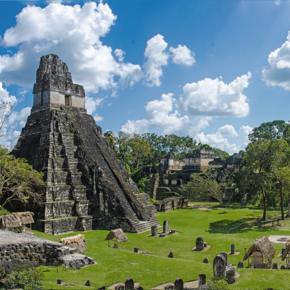 Panorama Tikal Ruins in Guatemala